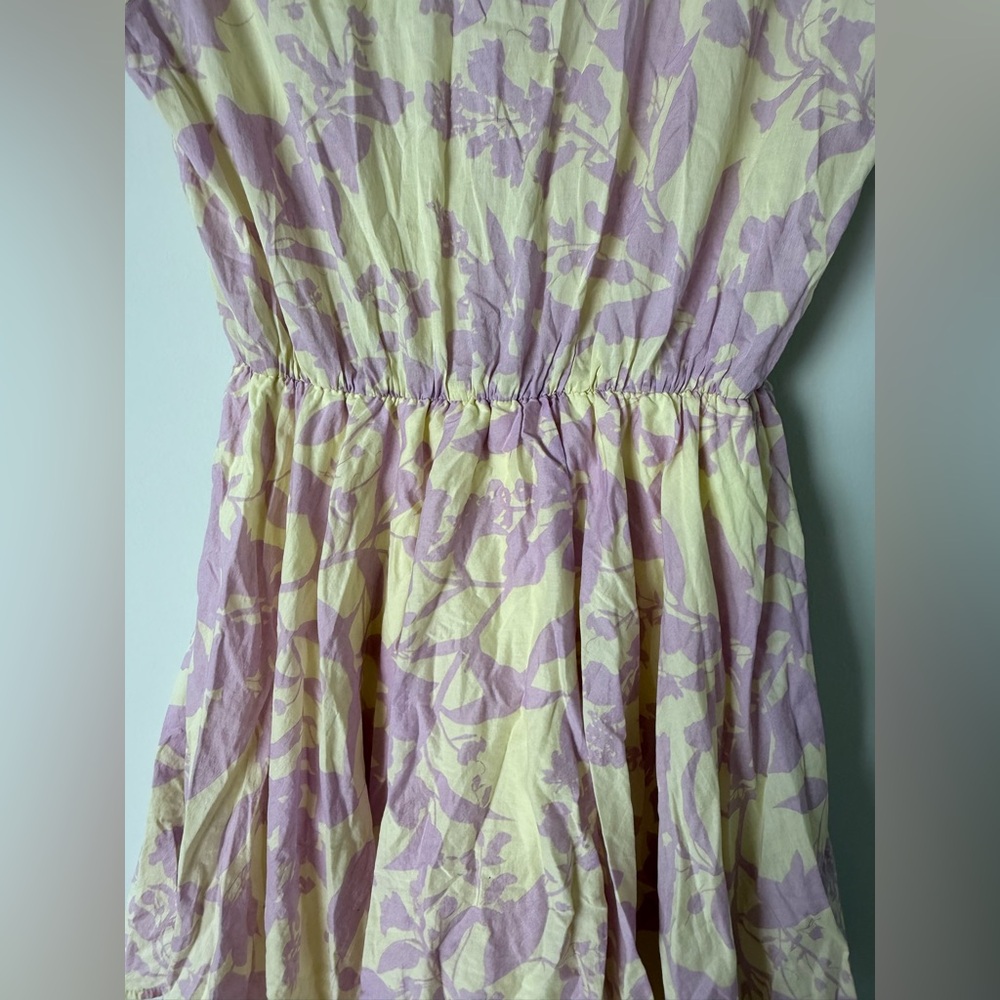 Kariella Cute Floral Preppy Spring Collared Button Up 100% Cotton Dress - Picture 11 of 12